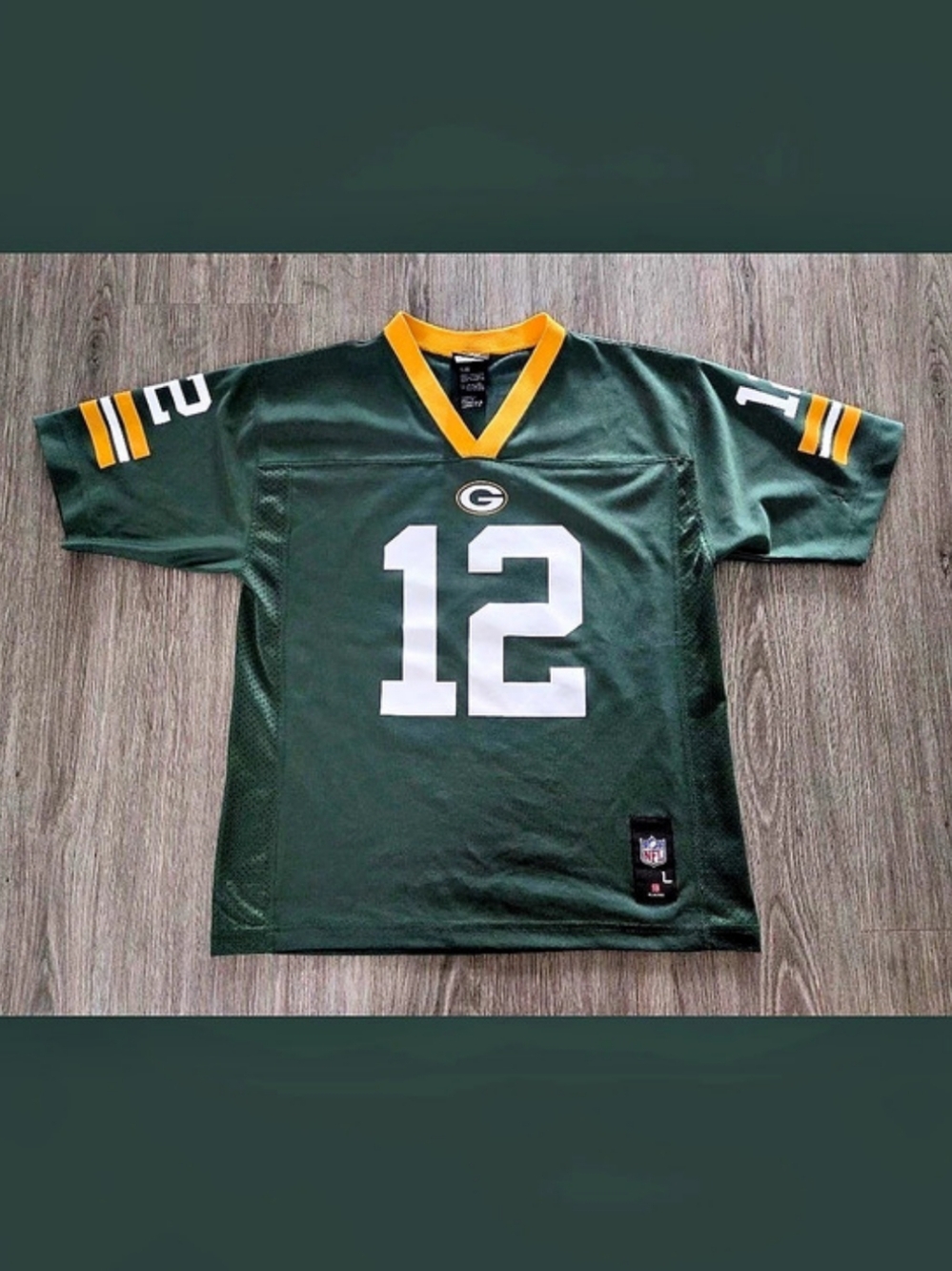 NFL Team Apparel Green Bay Packers Aaron Rodgers #12 jersey Youth Large